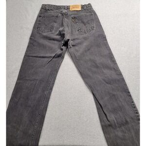 Vintage Levi's Rare Black 505 Jeans Orange Tab USA 90s Men's 32 x 34 Red Tag